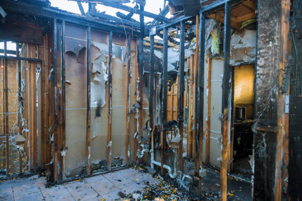 Professional Fire Damage Removal technician working in Byrnes Mill, MO